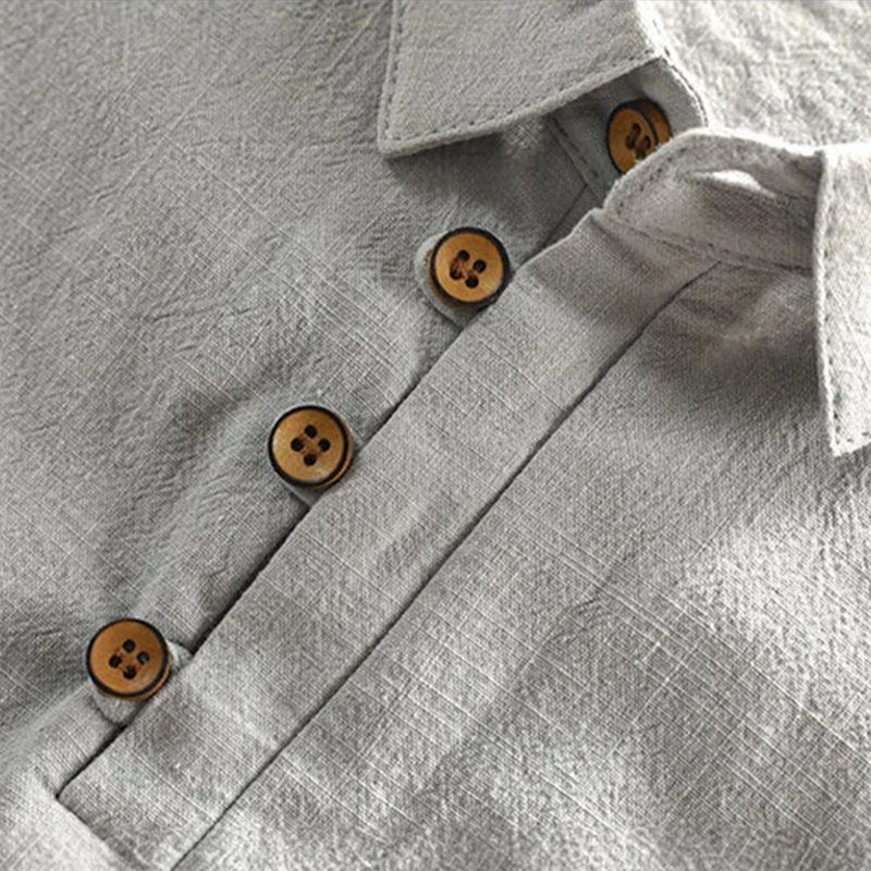 Men's Regular-Fit Short-Sleeve Linen Polo Shirt