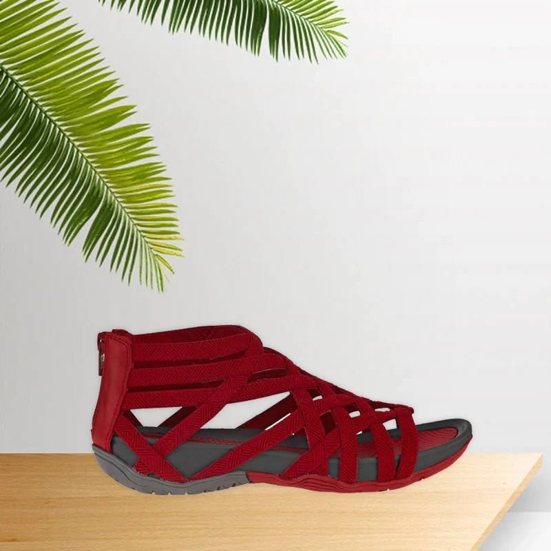 Women's Orthopedic Arch-Support Gladiator Flat Sandals