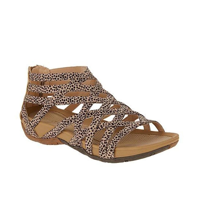 Women's Orthopedic Arch-Support Gladiator Flat Sandals - Gray