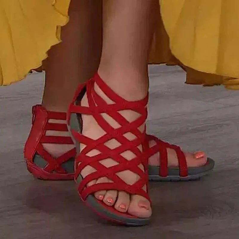 Women's Orthopedic Arch-Support Gladiator Flat Sandals