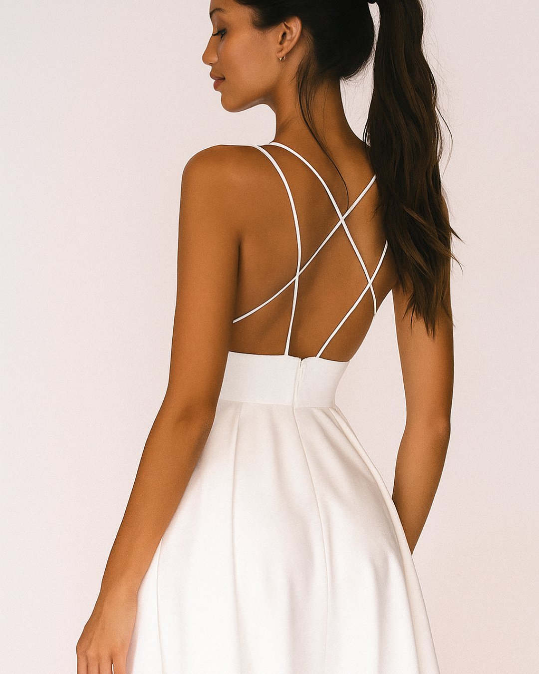Women's Sweetheart A-Line Spaghetti Strap Midi Dress