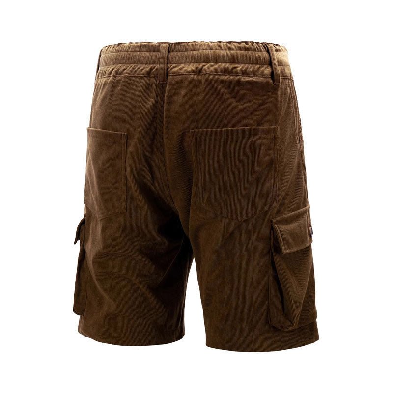 Men's Relaxed-Fit Corduroy Multi-Pocket Cargo Shorts