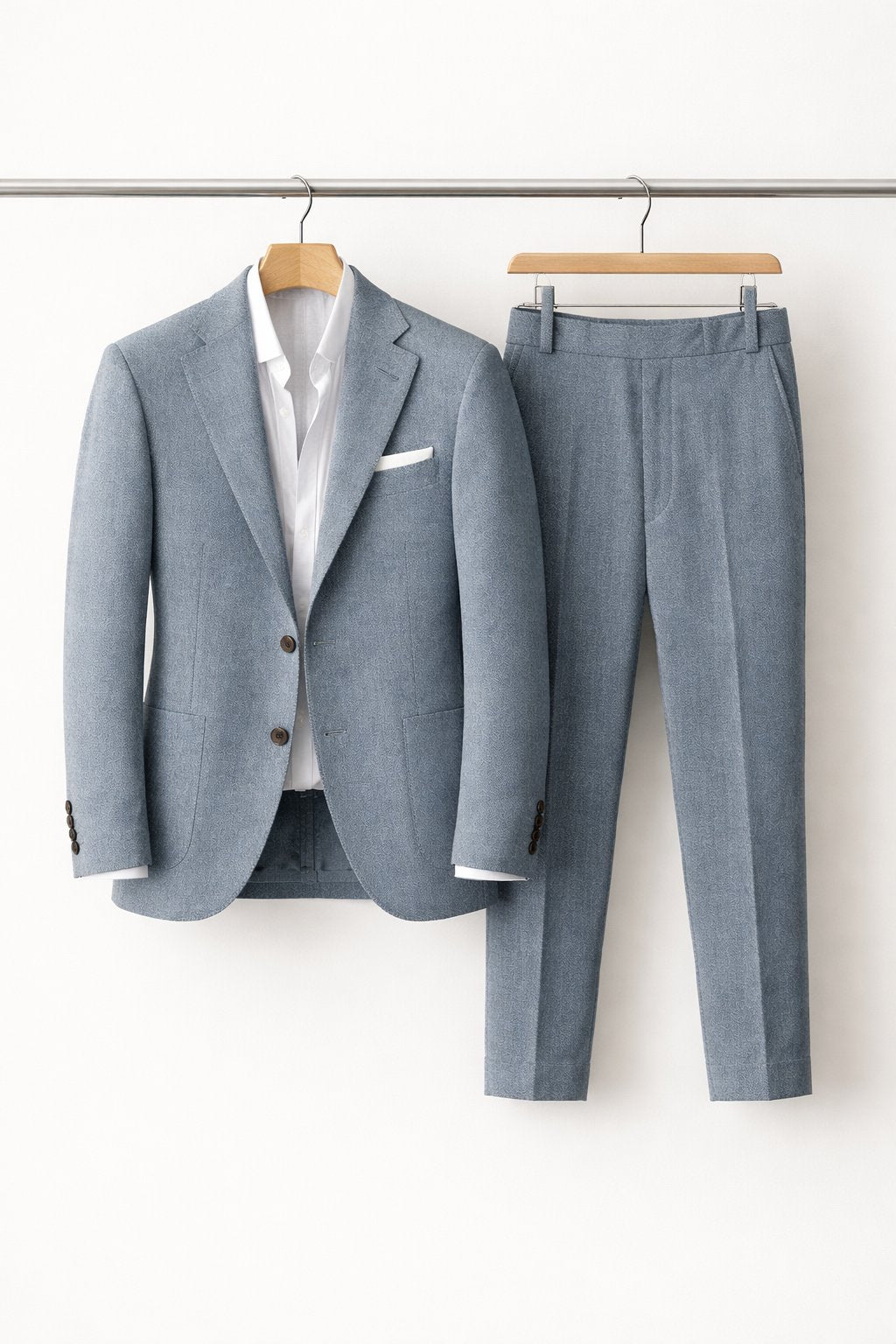Men's Slim-Fit Two-Piece Notch-Lapel Suit
