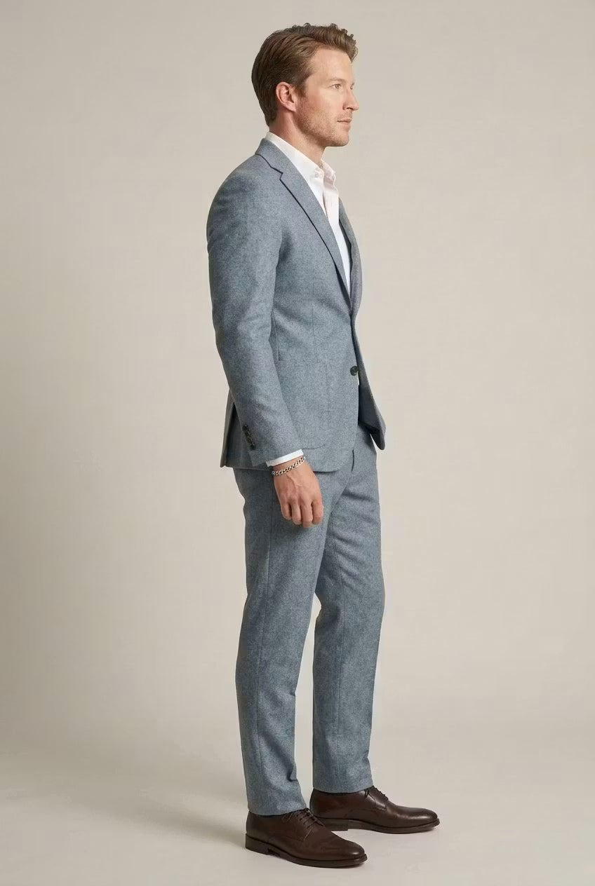 Men's Slim-Fit Two-Piece Notch-Lapel Suit