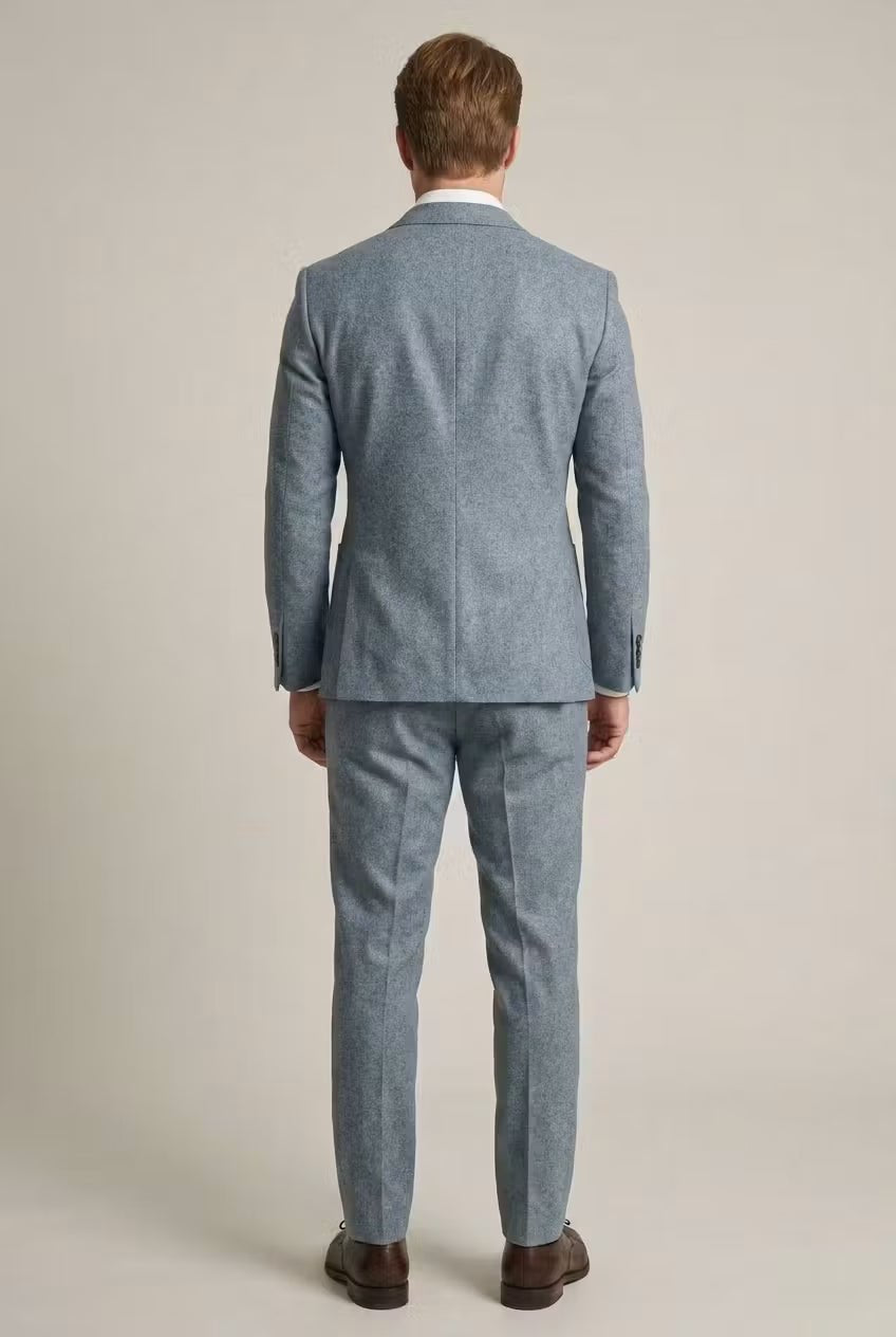 Men's Slim-Fit Two-Piece Notch-Lapel Suit