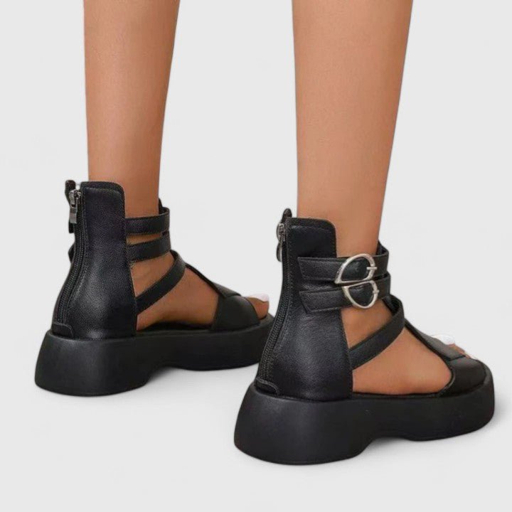 Women's Gladiator Platform Buckle-Strap Open-Toe Sandals