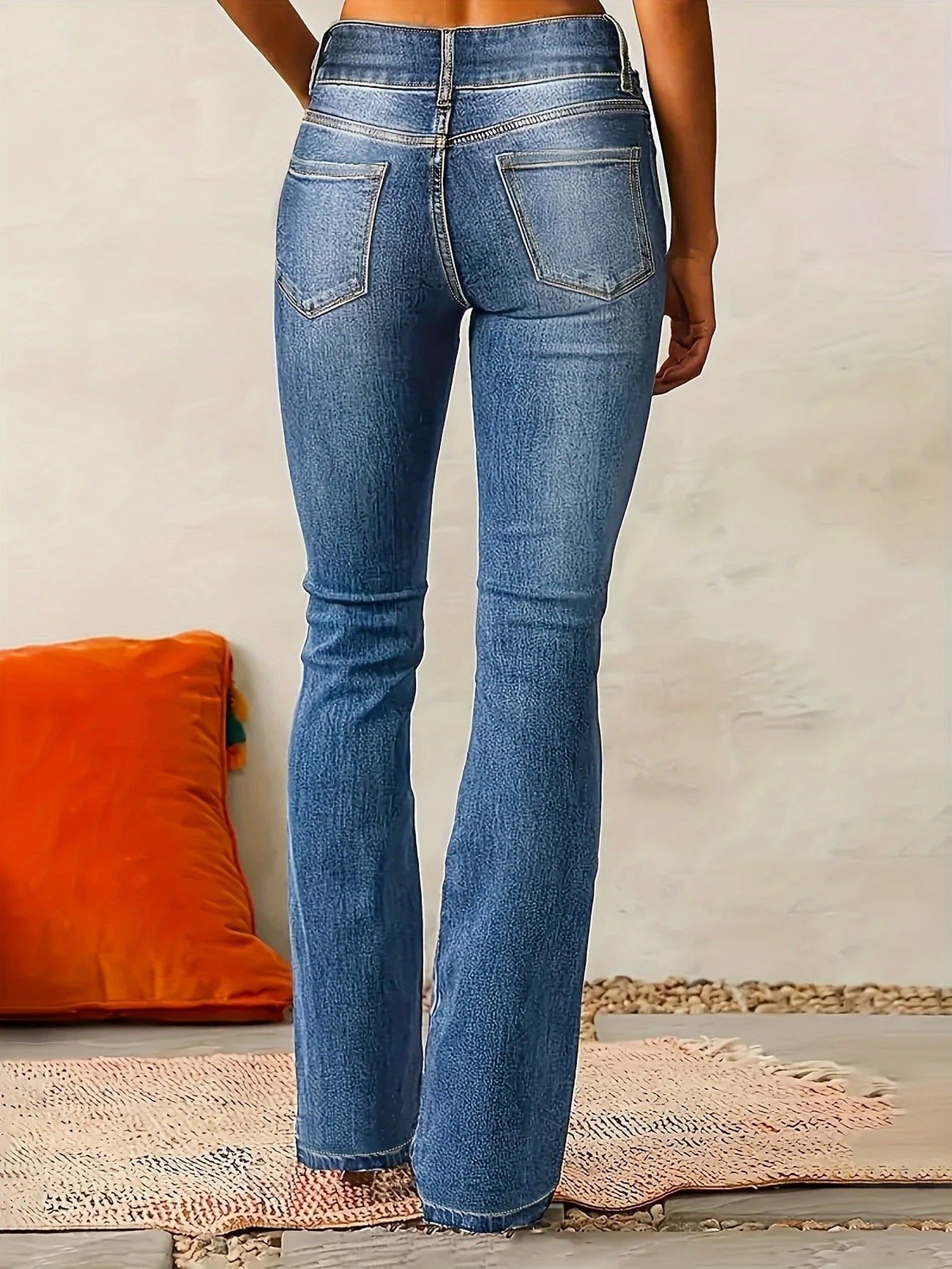Women's High-Waist Sculpted-Fit Flare Jeans