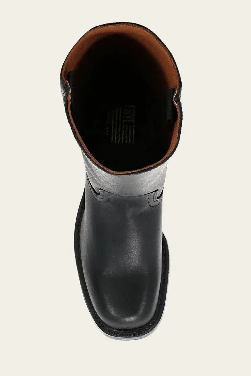 Women's Knee-High Slim-Fit Block-Heel Leather-Look Riding Boots