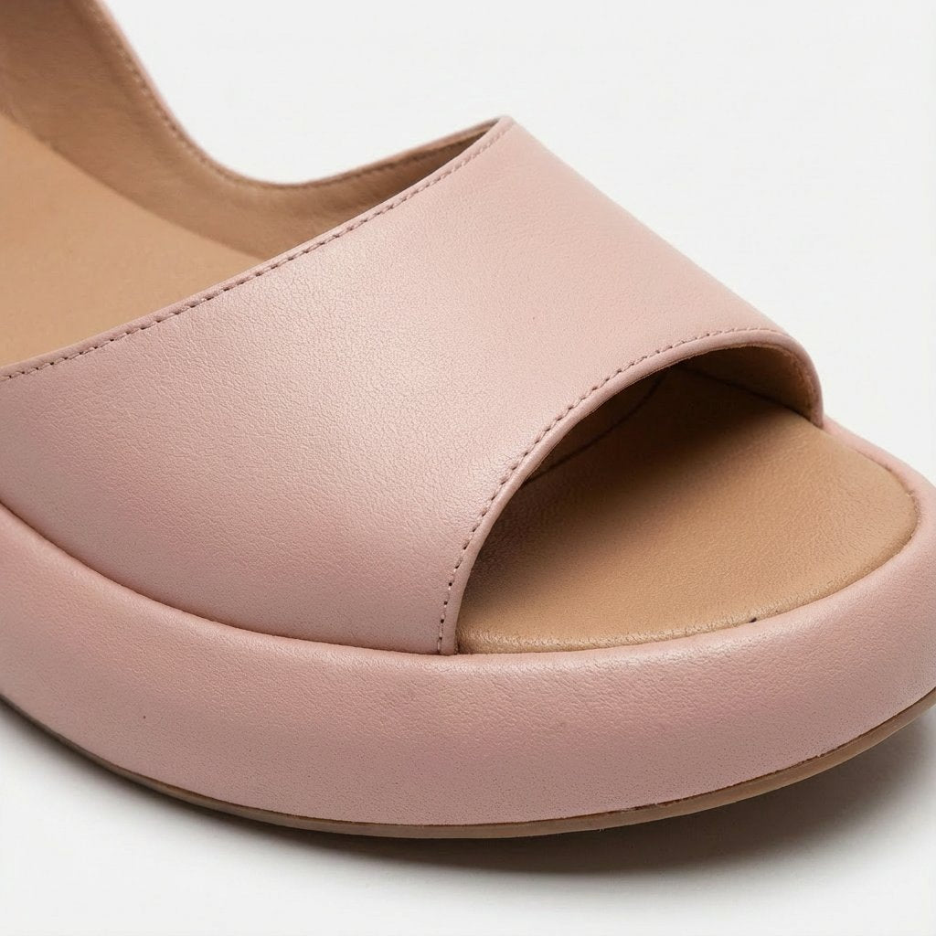 Women's Open-Toe Slingback Platform Wedge Sandals
