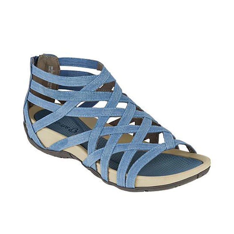 Women's Orthopedic Arch-Support Gladiator Flat Sandals - Light Blue