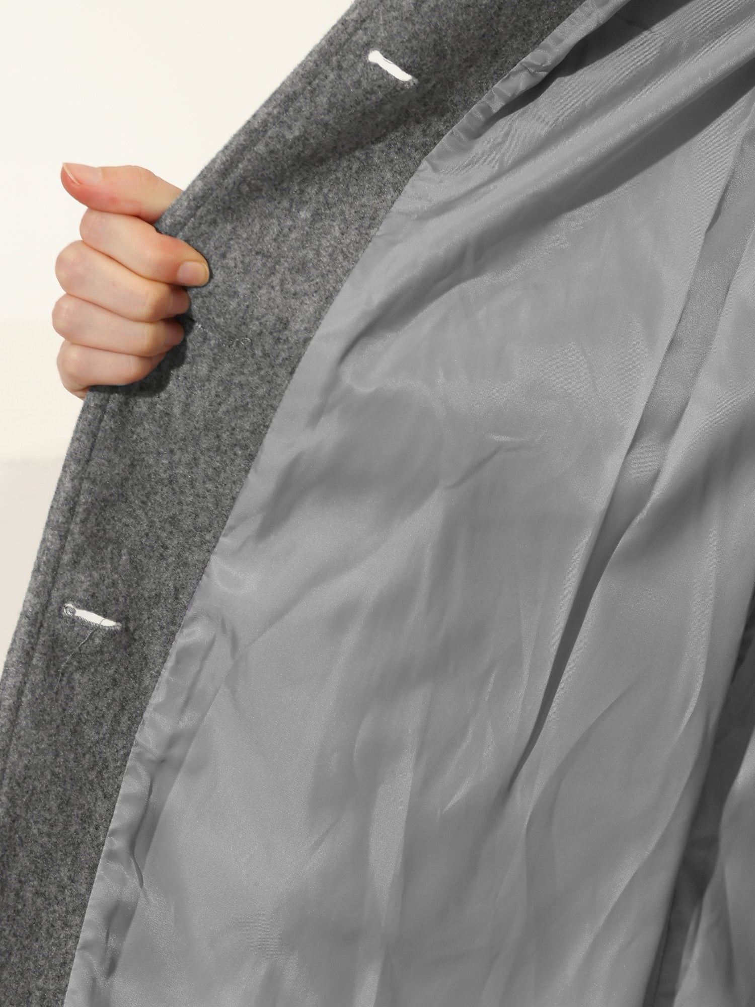Women's Single-Breasted Structured Mid-Length Winter Coat